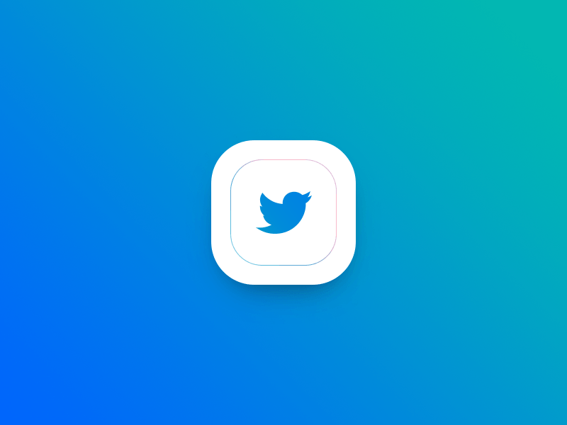 Tweet App Logo - Twitter Gradient App Icon