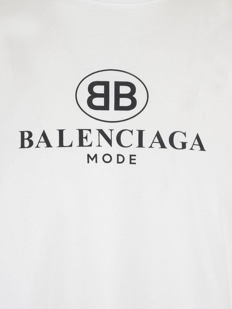 Balenciaga Logo - Balenciaga BB Logo Print T-Shirt – Cettire