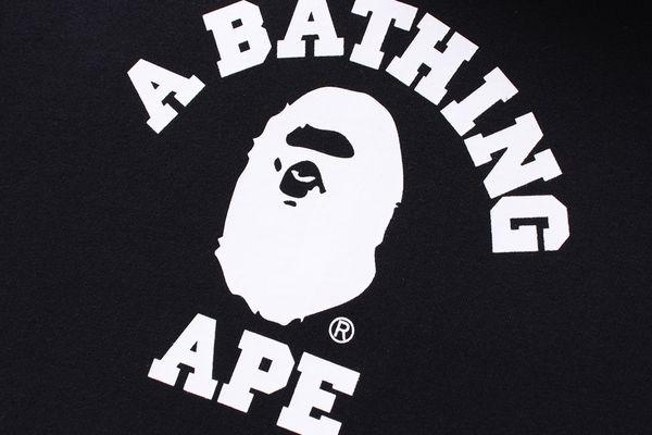 Bathing Ape Logo - A Bathing Ape College Pullover Hoodie Online Shop