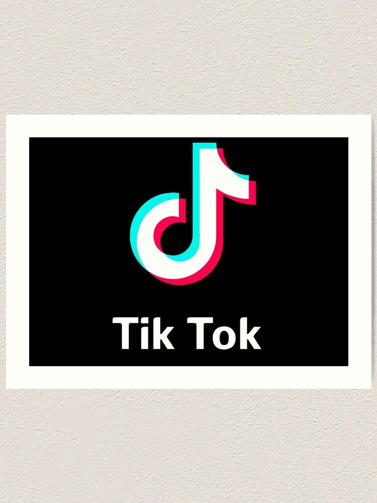 TikTok Logo - Best Seller Logo Merchandise Art Print