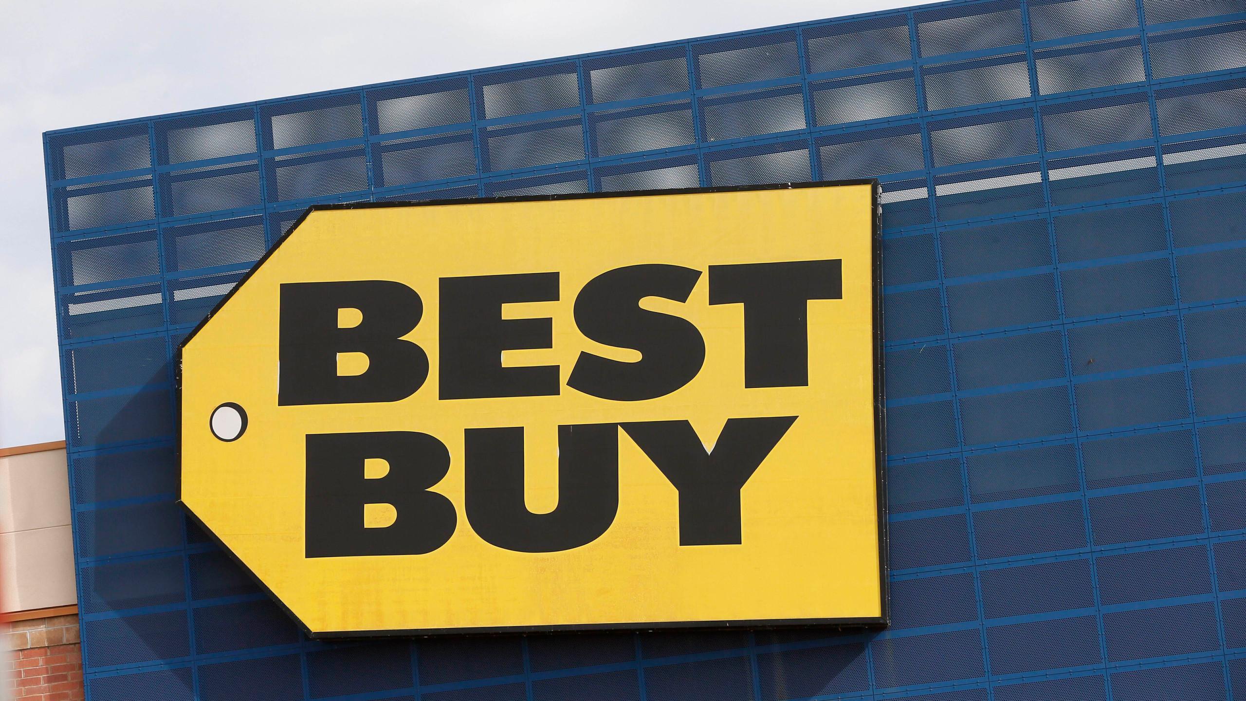 Best Buy Logo - No customers inside Best Buy stores, switching to curbside service ...