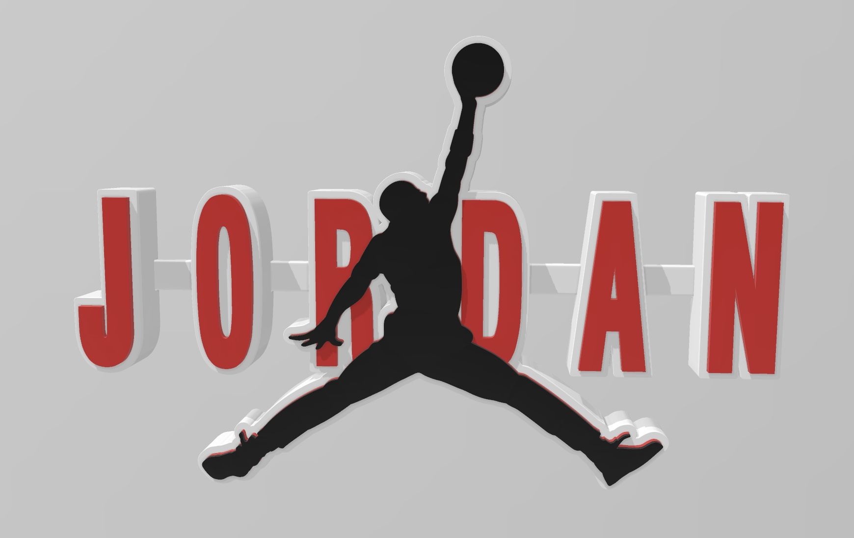 Jordan Logo - STL file Air Jordan Logo Display・3D printing model to download・Cults