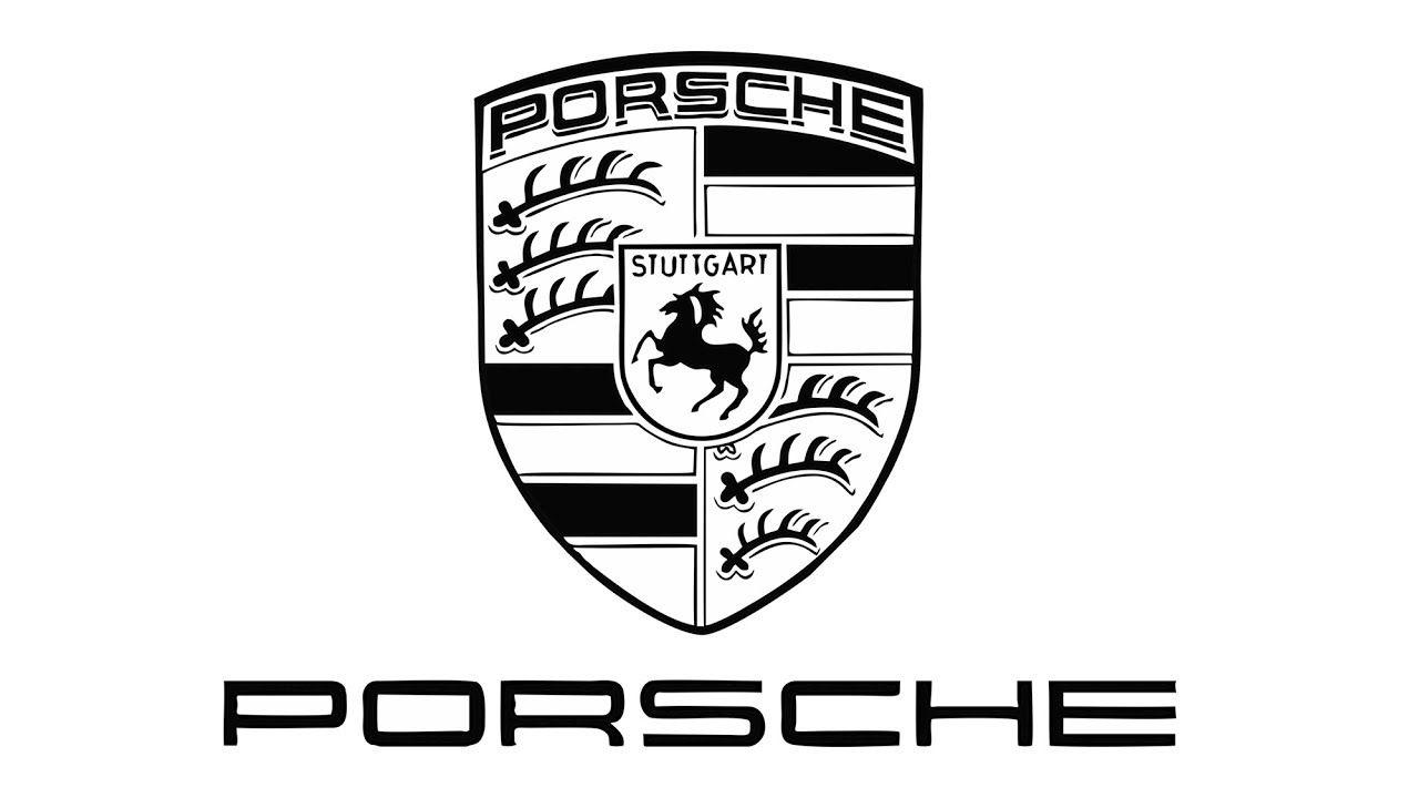 Porsche Logo - How to Draw the Porsche Logo (symbol, emblem) - YouTube