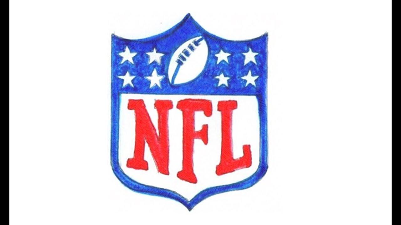 NFL Logo - How to Draw the NFL Logo (symbol, emblem) - YouTube