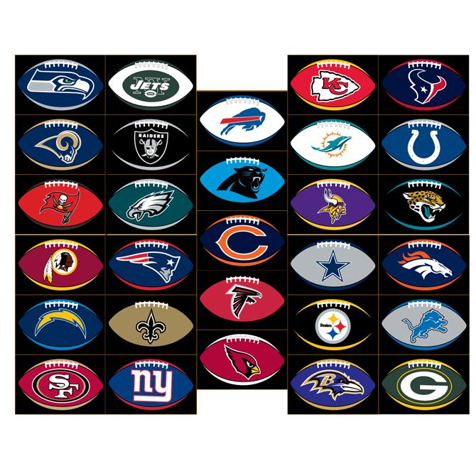 NFL Logo - NFL Football Stickers. A&A Global Industries