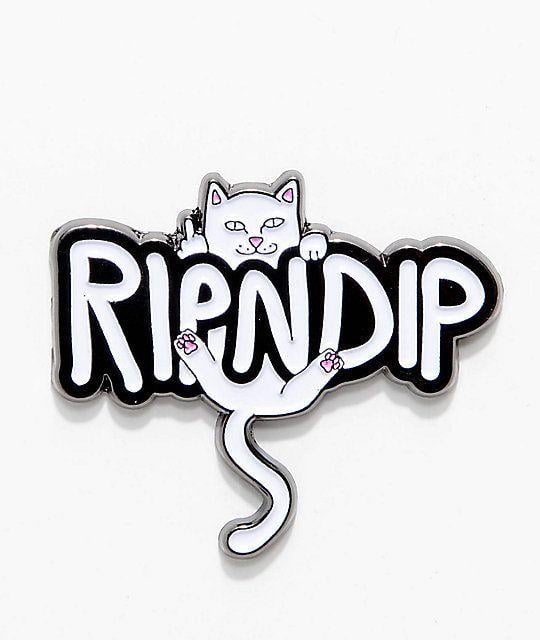 Ripndip Logo - RIPNDIP Hanging Nermal Pin | Zumiez