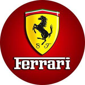 Ferrari Logo - Cialda FERRARI LOGO cialda Torta Ostia o Zucchero Pasticceria