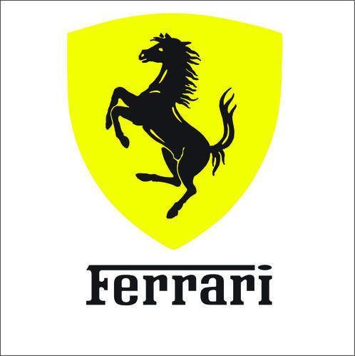 Ferrari Logo - Ferrari Vinyl Sticker Decal Logo at Rs 100 /piece. विनाइल
