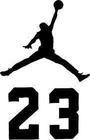 Jordan Logo - NBA Jordan 23 Jumpman Logo AIR Huge Vinyl Decal Sticker