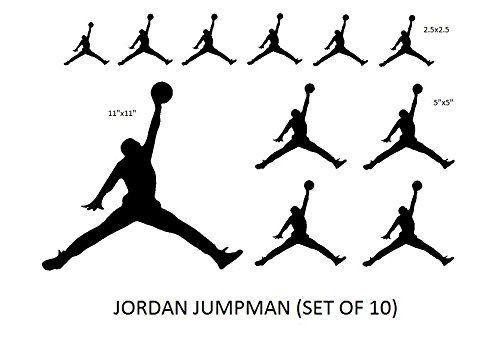 Jordan Logo - Set NBA Jordan 23 Jumpman Logo AIR Huge Vinyl Decal