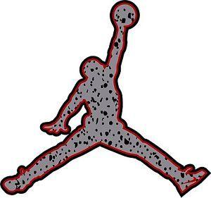 Jordan Logo - Jumpman Nike Swoosh Color Vinyl Decal Sticker Michael Jordan Air