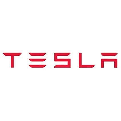 Tesla Logo - 12” Tesla Motors Vinyl Lettering Logo Decal Sticker Die