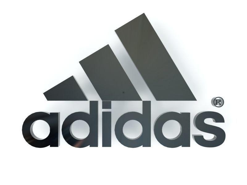 Adidas Logo - Adidas logo 3D model