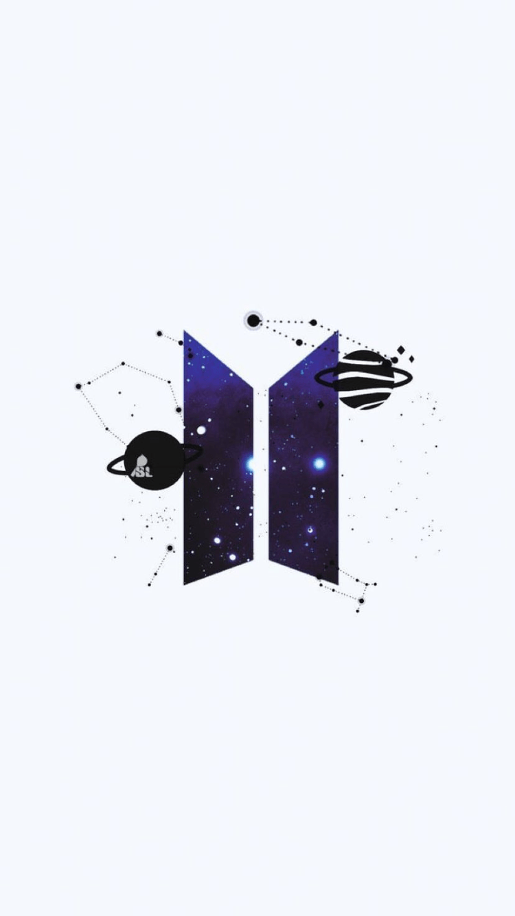 BTS Logo - Bts logo galaxy icon starry space purple. {BTS}. BTS, Bts