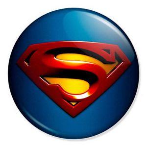 Superman Logo - Superman 25mm 1 Pin Badge Button DC Comics Superhero Classic