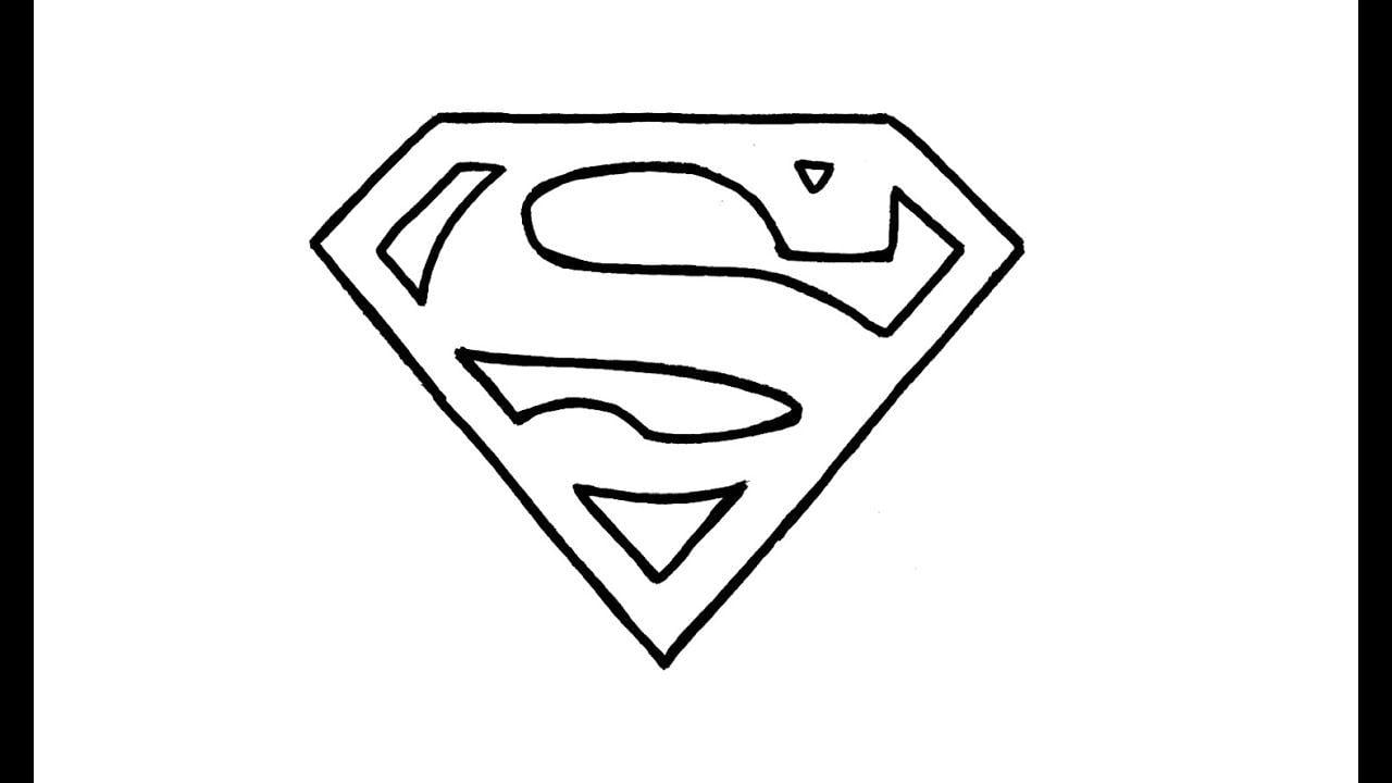 Superman Logo - How to Draw the Superman Logo (symbol) - YouTube
