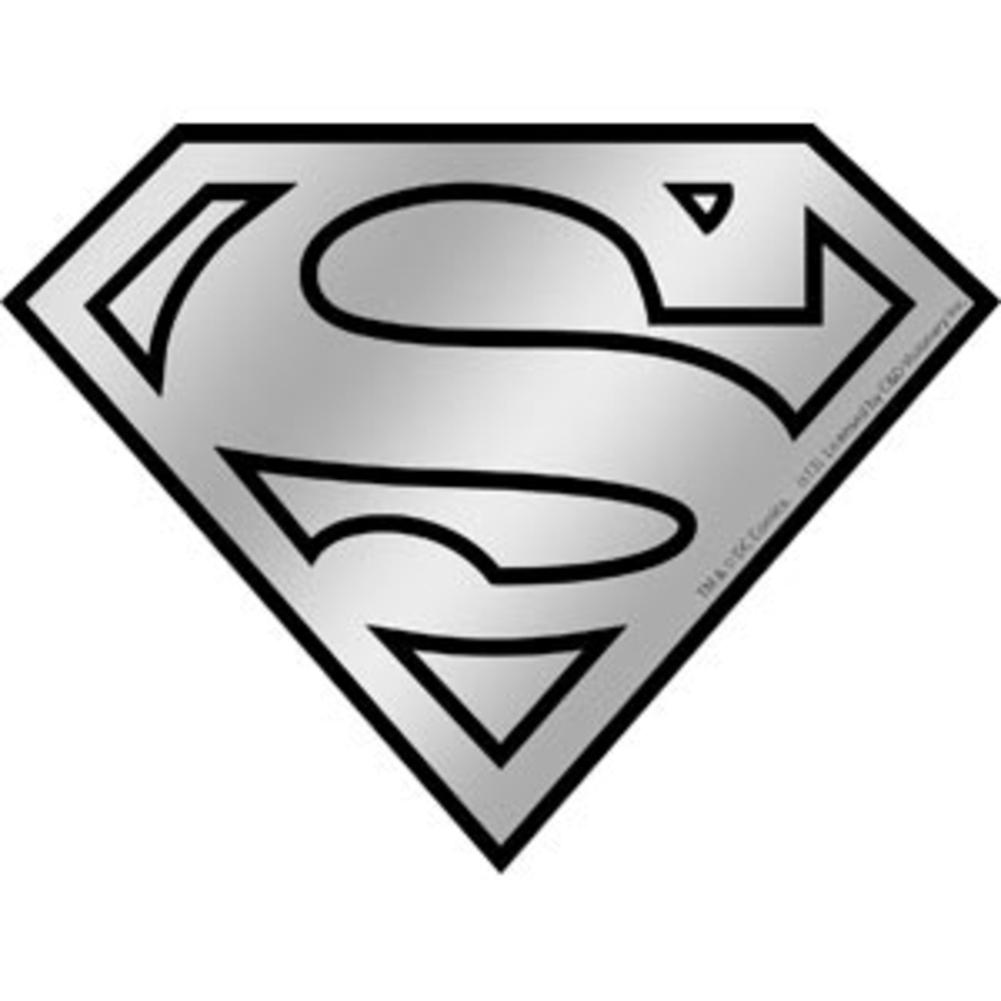 Superman Logo - Superman Logo Chrome Sticker