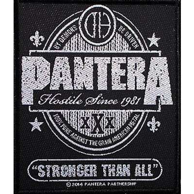 Pantera Logo - Stronger than all by Pantera, Patch with ledotakas - Ref:118969596