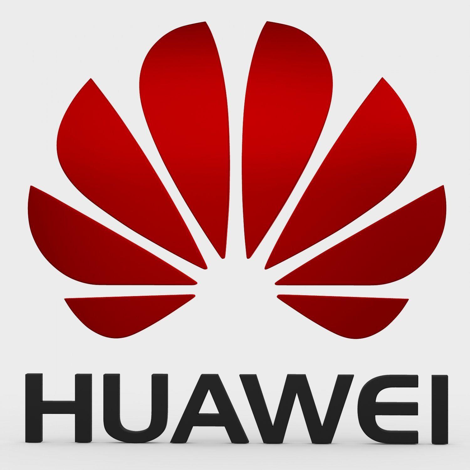 Huawei Logo - Huawei logo 3D Model in Parts 3DExport