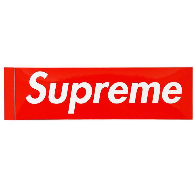 Supreme Logo - SUPREME - BOX LOGO STICKER (RED) | The Magnolia Park