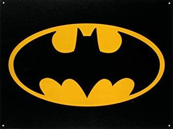 Batman Logo - Batman Logo Tin Sign, 16x12: Batman Logo Poster: Posters