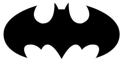 Batman Logo - Amazon.com: Batman Logo Decal Sticker, White, Black, or Silver, H ...