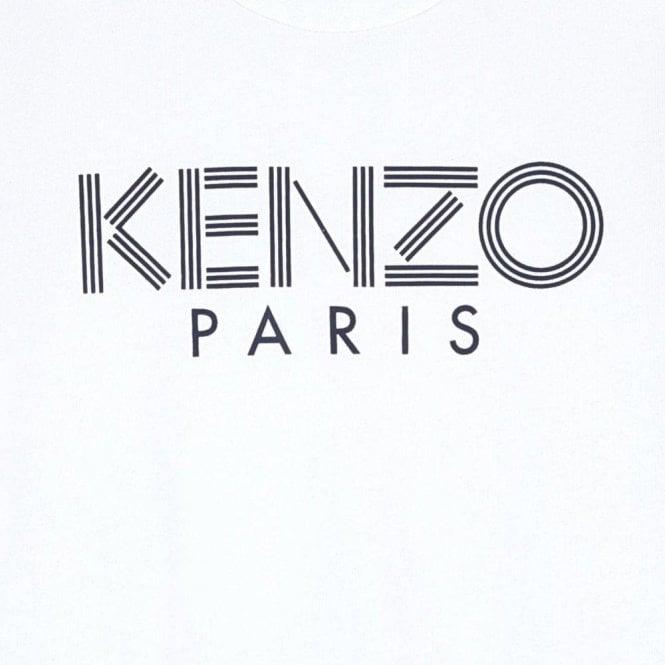 Kenzo Logo - Kenzo Kids|Kenzo 8-12 Years Kenzo Logo T-Shirt in White|Chameleon ...