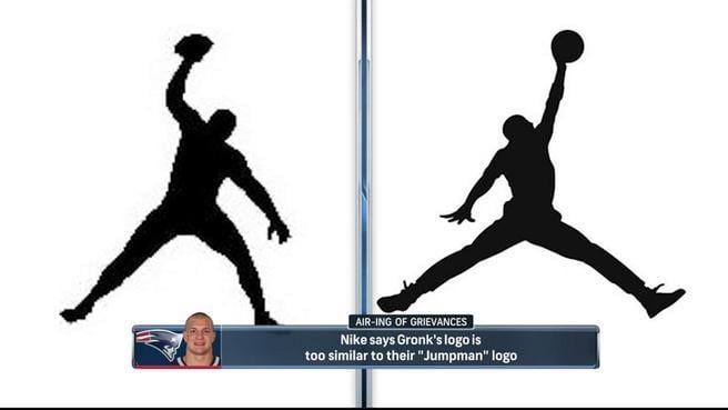 Jordan Logo - Nike says Rob Gronkowski logo is too similar to Michael Jordan logo ...